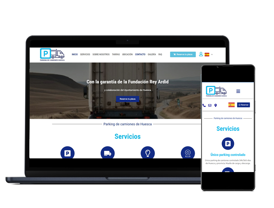 Parking de camiones de Huesca